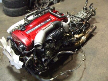 JDM NISSAN SKYLINE GTR RB26DETT R34 ENGINE WITH 6 SPEED GETRAG MT TRANSMISSION