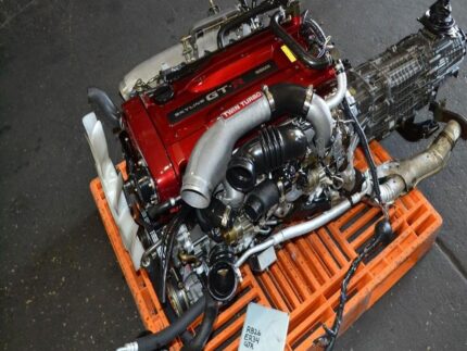JDM NISSAN SKYLINE GTR RB26DETT TWIN TURBO ENGINE , R34 GTR BNR34 MOTOR RB26